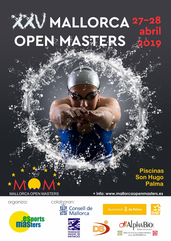 XXV Mallorca Open Masters – MOM 2019 @ Piscinas Municipales Son Hugo | Palma | Illes Balears | España